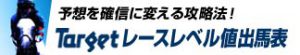 競馬最強の法則WEB-競馬情報-Targetレースレベル値出馬表