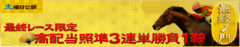 悪徳競馬予想リーク情報_必的!!競馬の達人_有料情報_最終の門_高配当照準3連単勝負1鞍
